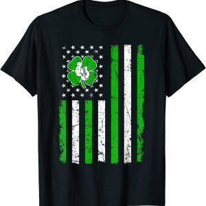 Boxing Retro St Patricks Day Irish Sport American Flag 2022 Shirt
