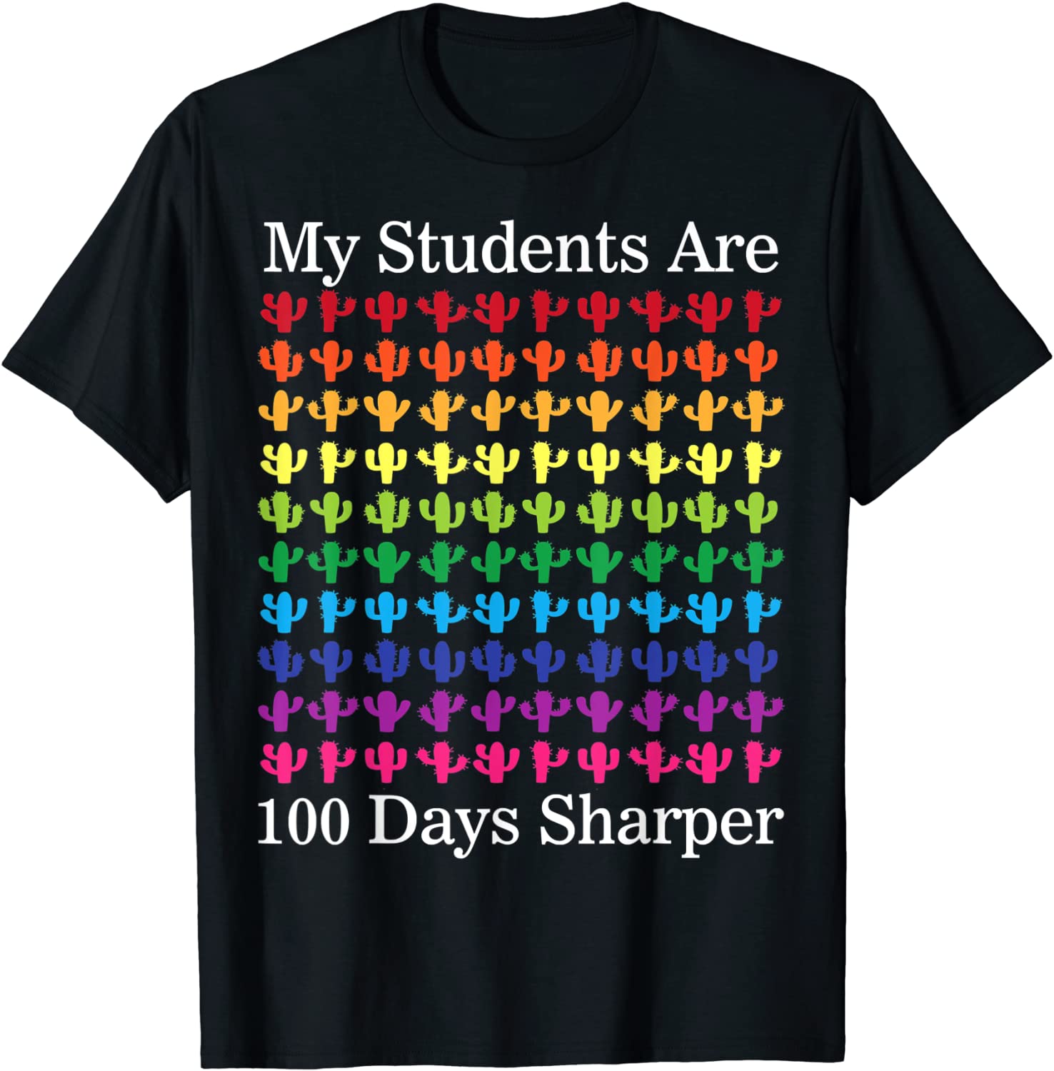 Cactus Succulents My Students Are 100 Days Sharper 2022 Shirt