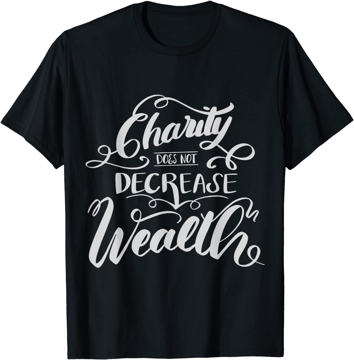 Charity Does Not Decrease Wealth Classic Shirt