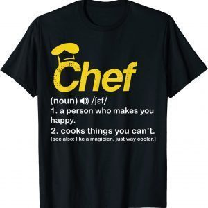 Chef Definition Tee Cook Cooking Classic Shirt