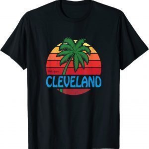 Cleveland Summer Palm Tree Beach T-Shirt