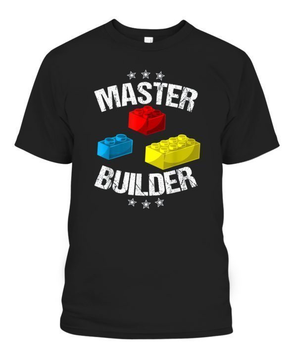 Cool Master Builder Funny Building Blocks 2022 Shirt