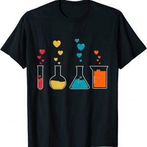 Cute Chemistry Hearts Science Valentines Nerd Classic Shirt
