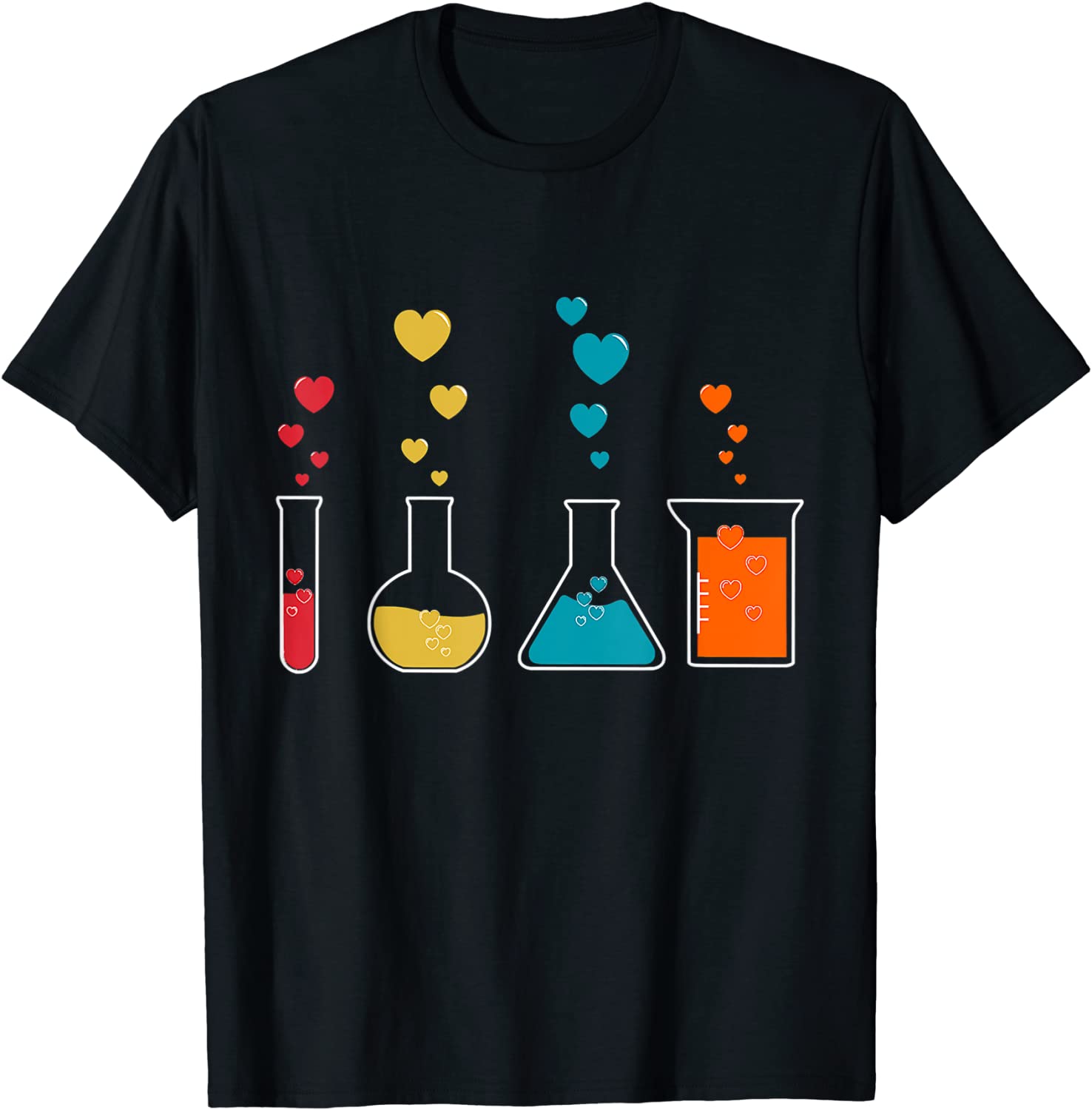 Cute Chemistry Hearts Science Valentines Nerd Classic Shirt