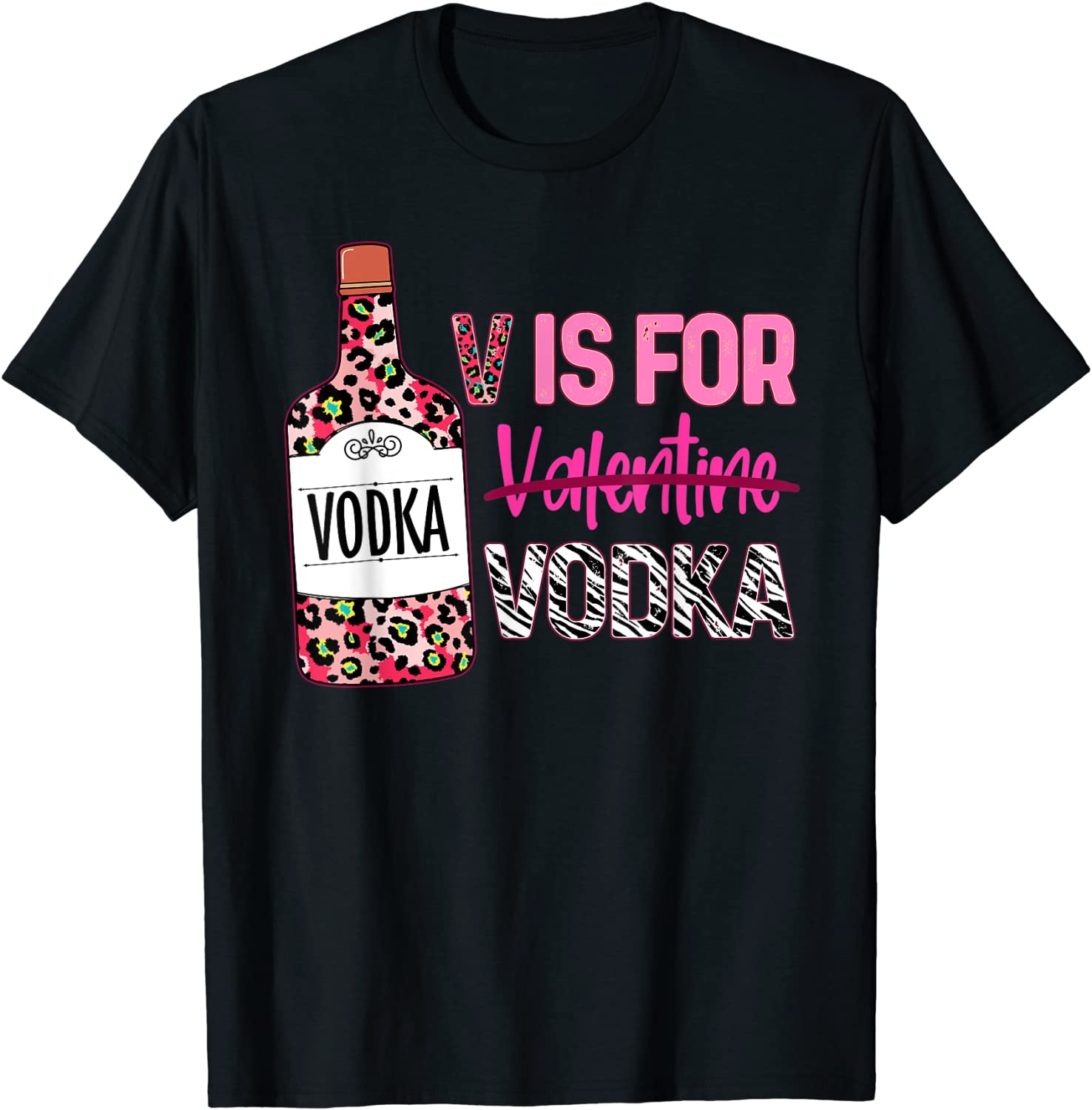 Cute V Is For Vodka Wine Lovers Happy Valentines Day 2022 Shirt