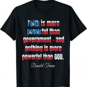 Donald Trump 2024 Patriot Faith Quote American Flag Classic Shirt
