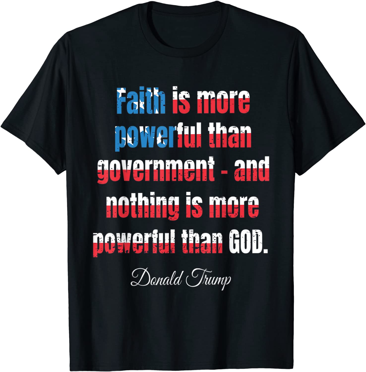 Donald Trump 2024 Patriot Faith Quote American Flag Classic Shirt