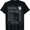 Donald Trump Nutrition Facts Republican President 2020 Limited Shirt
