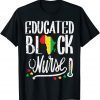 Educated Black Nurse Africa Map African Pride History RN 2022 Shirt