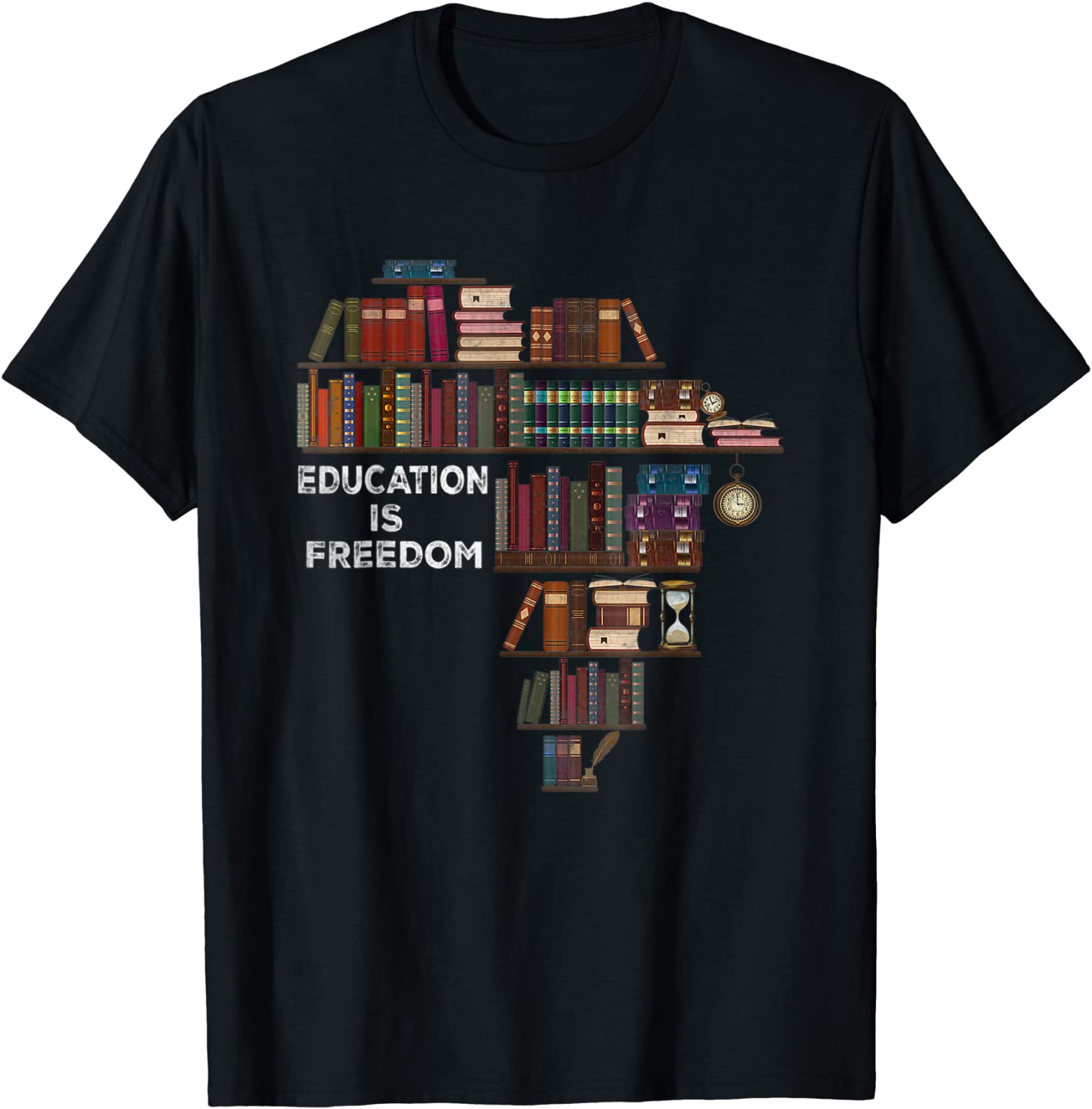 Education Is Freedom Book Reader Black History Month African Classic Shirt