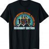 Established 1968 Born February Edition Legend Birthday Tee Shirt