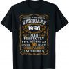 February 1956 66th Birthday 1956 Year Old Limited Shirt
