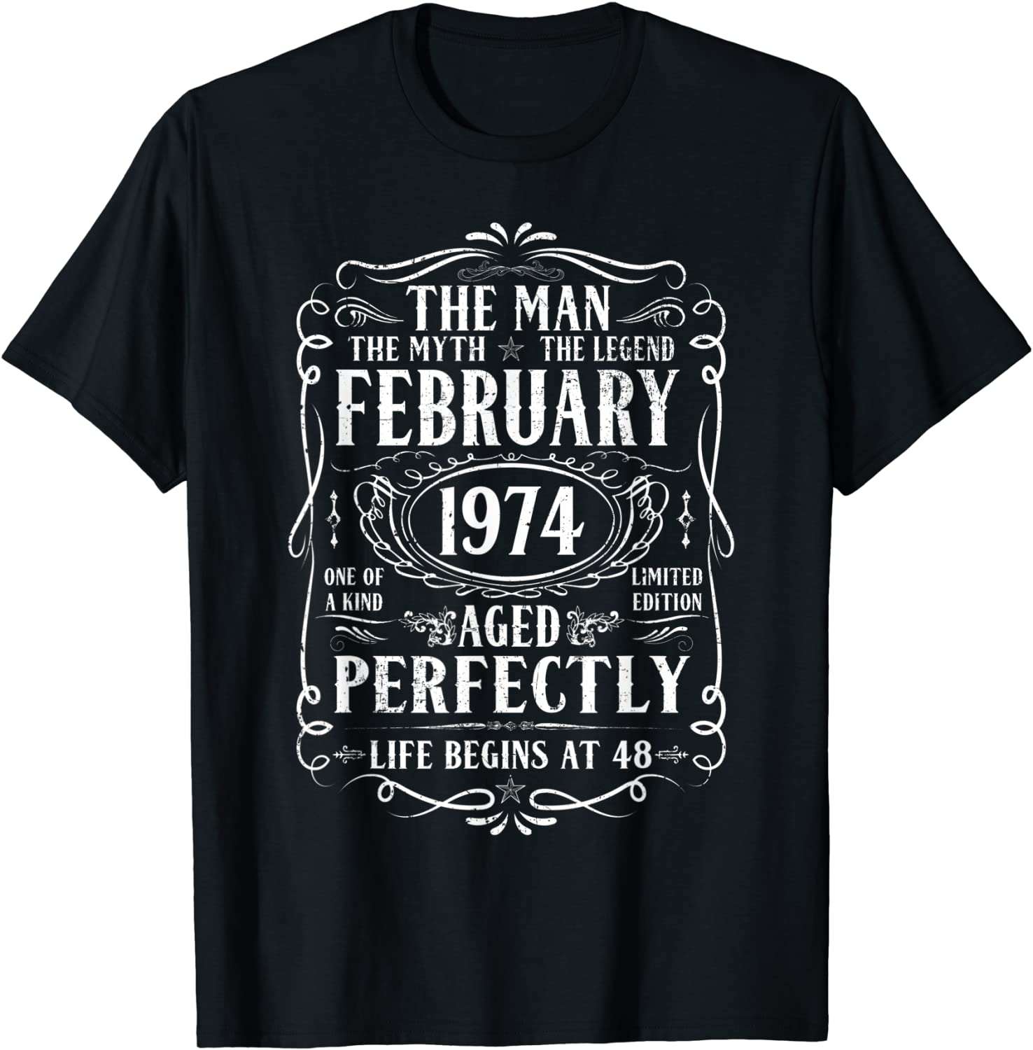 February 1974 Man Myth Legend 48th Birthday 48 Years Classic T-Shirt