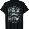 February 1980 Man Myth Legend 42th Birthday 42 Years T-Shirt