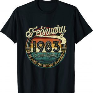 February 1983 39th Birthday 39 Years Old Classic T-Shirt