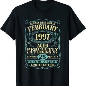 February 1997 25th Birthday 25 Year Old T-Shirt