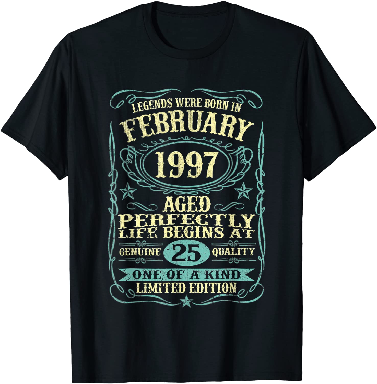 February 1997 25th Birthday 25 Year Old T-Shirt