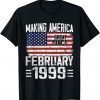 February 1999 American Flag 23rd Birthday 23 Years Old Classic T-Shirt