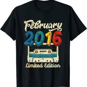 February 2016 Cassette Tape 6th Birthday Decorations Limited T-Shirt