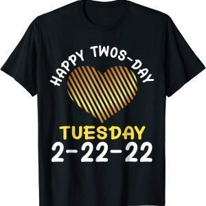 February 2nd 2022 2-22-22 School Retro Happy Twosday 2022 Official Shirt