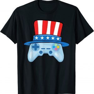 Game Controller Uncle Sam Hat 4th Of July Video Gamer Classic Shirt