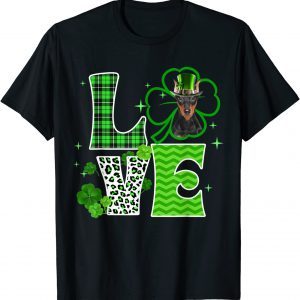 German Pinscher Shamrock Lucky Clover Irish St Patricks Day 2022 T-Shirt