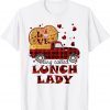 Gnome Vintage Truck Love Being Lunch Lady Valentines Day 2022 Shirt