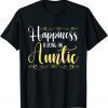 Happiness Is Being An Auntie Family Cute Newborn Aunt 2022 Shirt