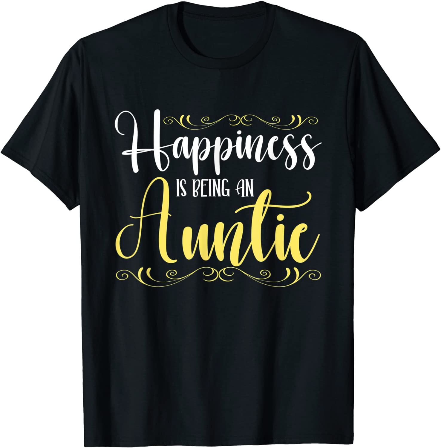 Happiness Is Being An Auntie Family Cute Newborn Aunt 2022 Shirt