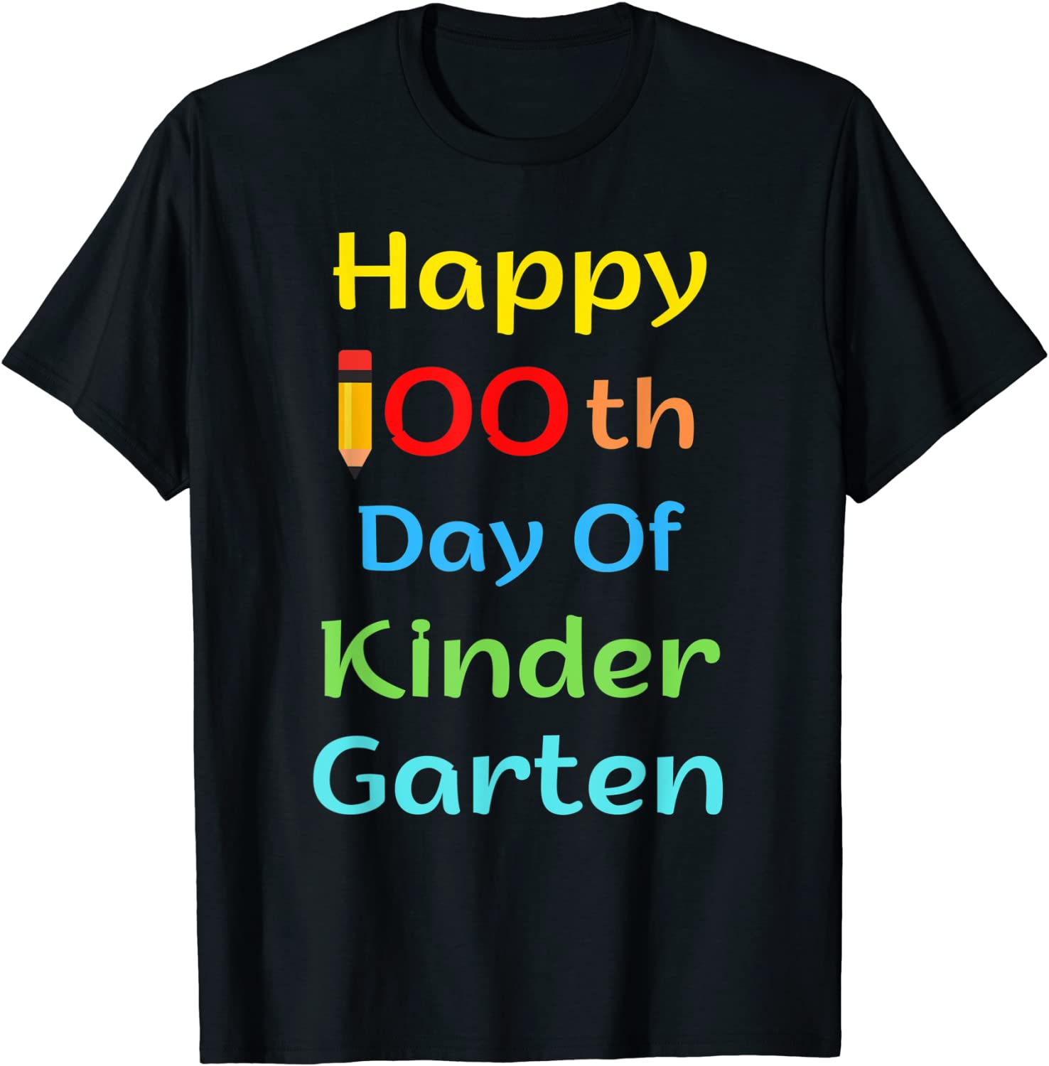 Happy 100 Day of Kindergarten Student Teacher Unisex Shirt
