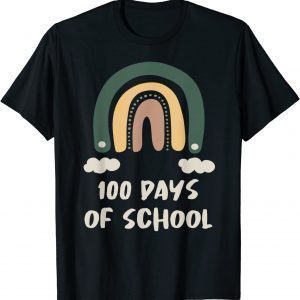 Happy 100 Days School Rainbow Teacher 100 days T-Shirt