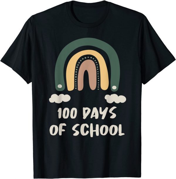 Happy 100 Days School Rainbow Teacher 100 days T-Shirt