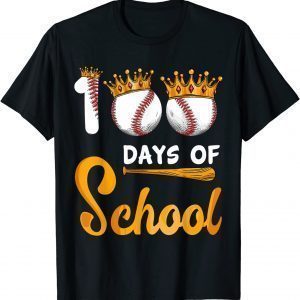 Happy 100th Day 100 Days of School Baseball Teacher Unisex Shirt