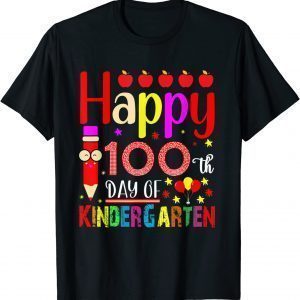 Happy 100th Day Of School Kindergarten Classic Shirt