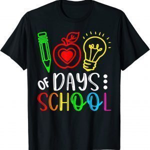 Happy 100th Day Of School Teacher Student 100 Days Smarter 2022 Shirt