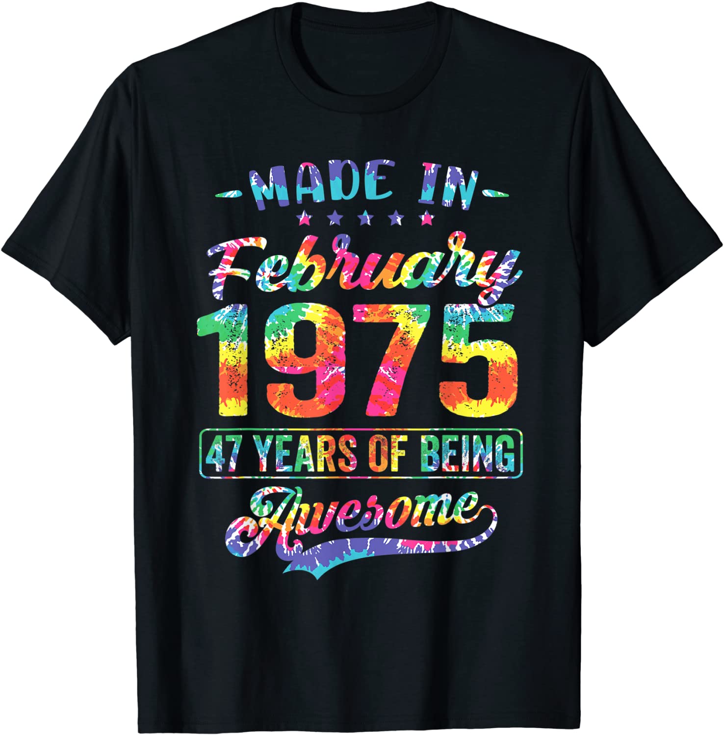 Happy 47th Birthday Decoration Made In February 1975 Classic Shirt