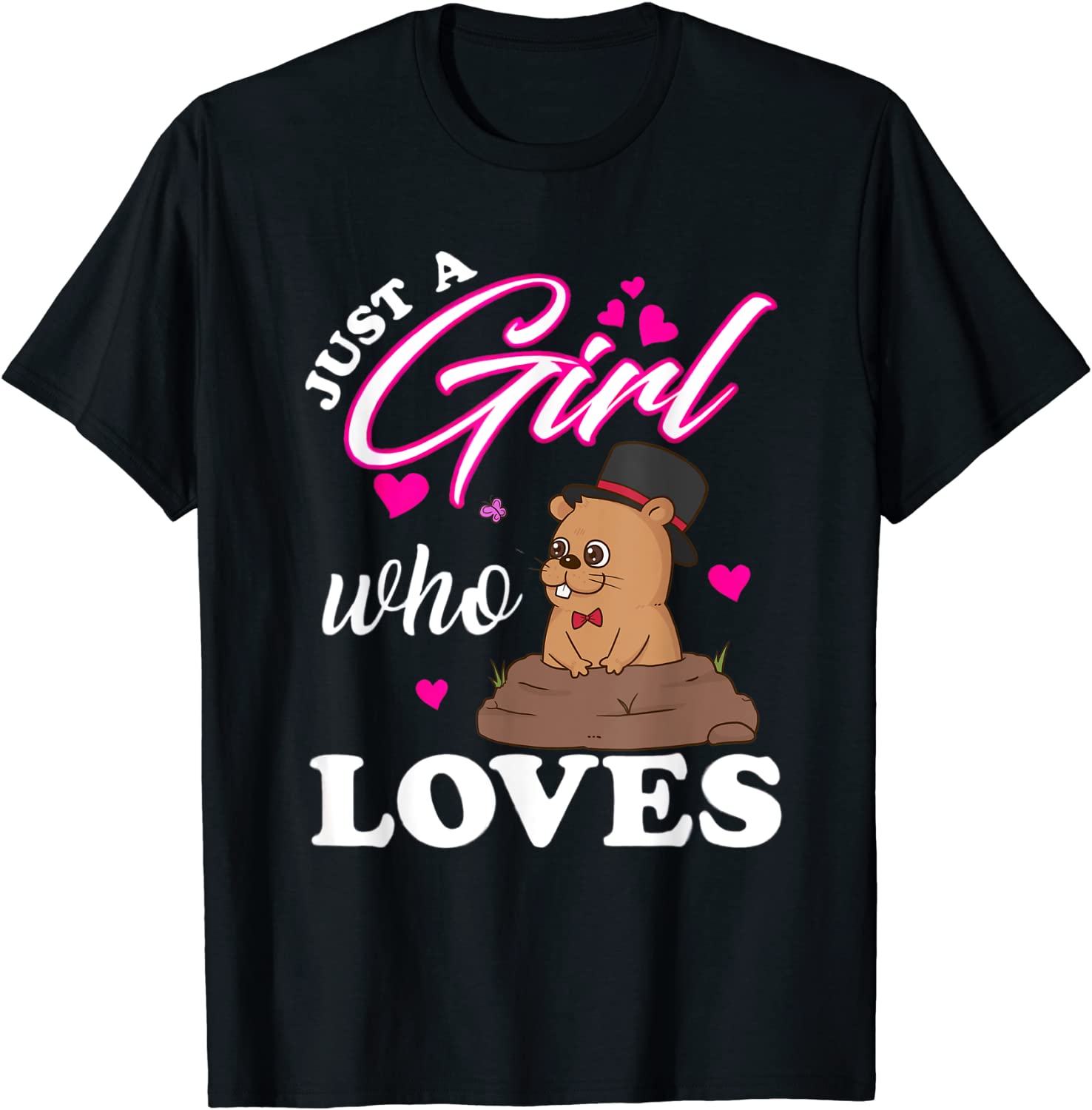 Happy Groundhog Day 2022 Just A Girl Who loves Groundhogs Limited Shirt