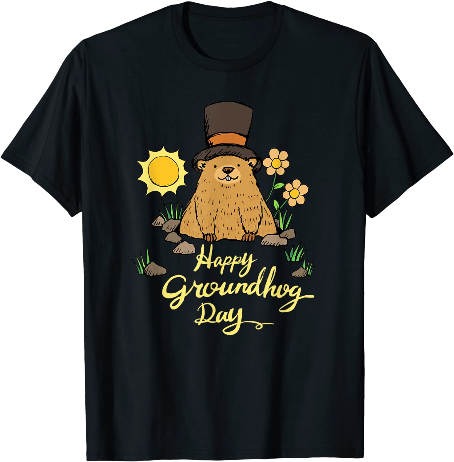 Happy Groundhog Day 2nd February Celebration Cute Woodchuck 2022 T-Shirt