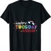 Happy Twosday 2-22-22 Rainbow Teaching 2nd Grade Tee Shirt