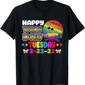 Happy Twosday 2022 2nd Grade On Twosday 02-22-2022 Pop It Classic Shirt