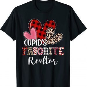 Happy Valentines Day Cupid’s Favorite Realtor Teaching Lover 2022 T-Shirt