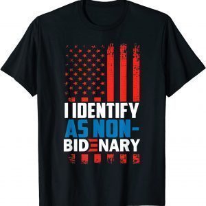 I Identify As Non-Bidenary US Flag Classic Shirt
