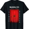I Love Morocco Vintage Morocco Flag Unisex Shirt