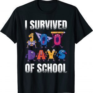 I Survived 100 Days Of School for a 1st Grade Student 2022 Shirt