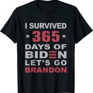 I Survived 365 Days Of Biden Let's Go Bandon Anti Biden USA Classic Shirt