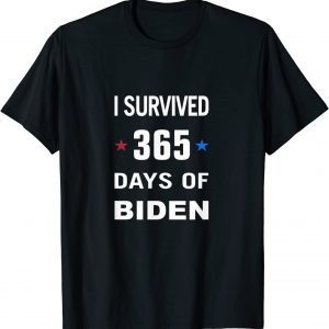 I Survived 365 Days Of Biden Gift T-Shirt