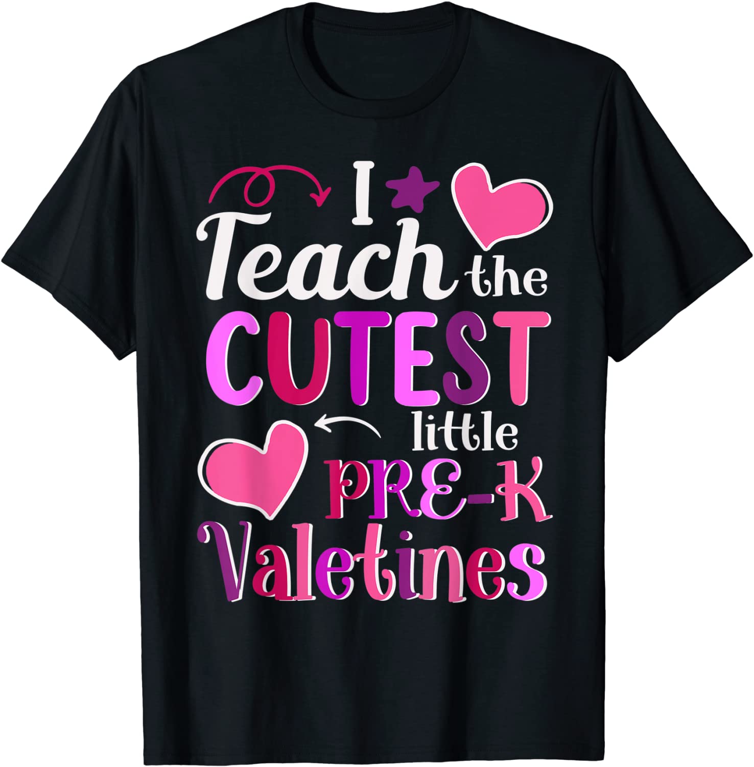 I Teach the Cutest Pre-K Valentines Day Teacher 2022 Shirt