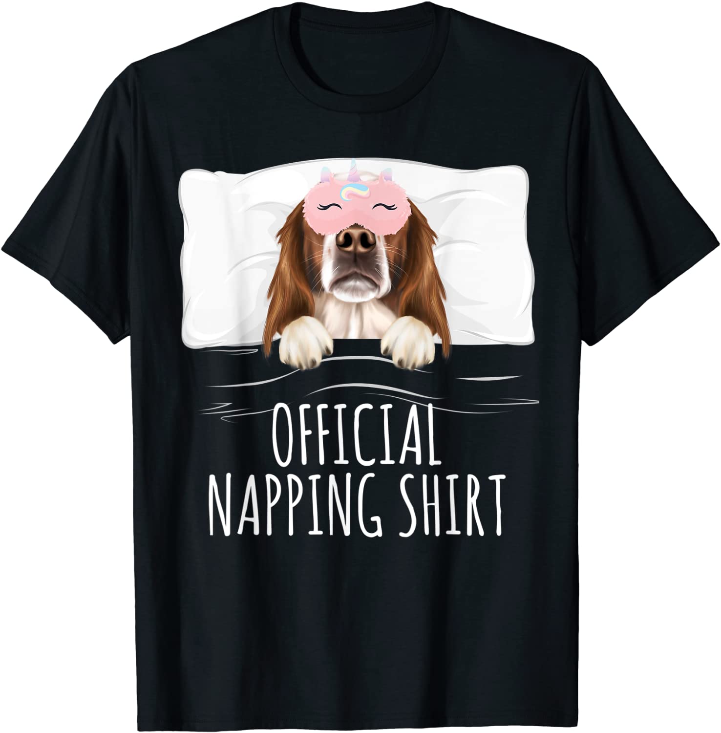 Irish Red White Setter Unicorn Sleep Mask Official Napping Classic Shirt