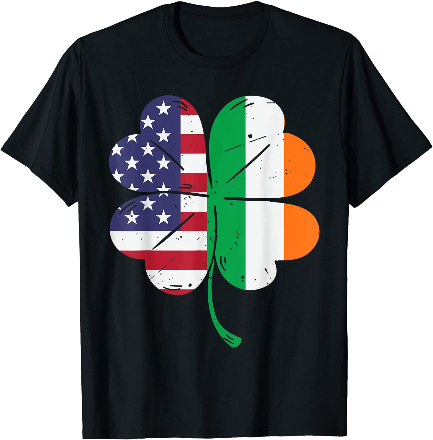 Irish USA Flag Shamrock Leaf St Patricks Day 2022 Shirt