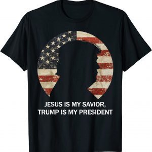 Jesus is my Savior Trump is my President American Flag Official Shirt